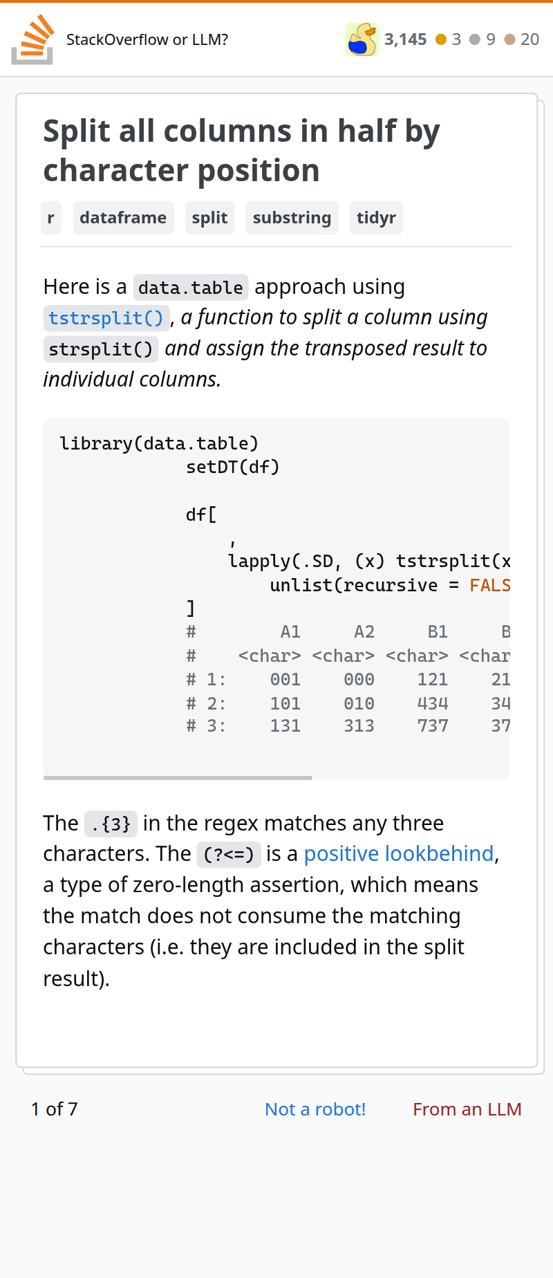 Stack or LLM gameplay card screenshot